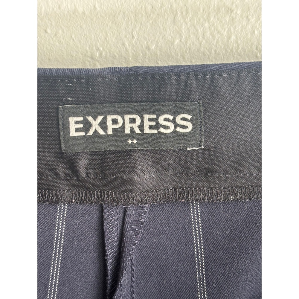 Express Editor Barely Boot Low Rise Pinstripe Str… - image 5